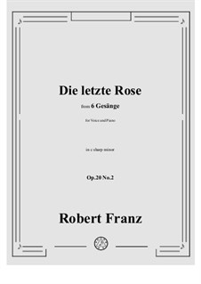 No.2 Denk' ich dein: C sharp minor by Robert Franz