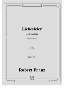 No.4 Liebesfeier: A Major by Robert Franz