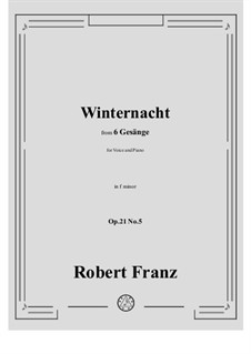 No.5 Winternacht: F minor by Robert Franz