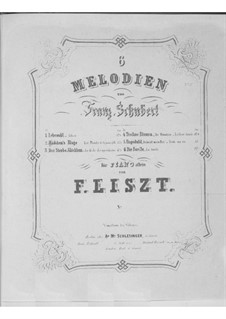 Transcriptions on Songs by Schubert, S.563: Complete set by Franz Liszt
