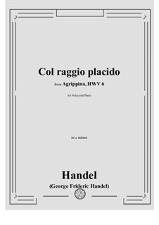 Agrippina, HWV 6: Col raggio placido by Georg Friedrich Händel