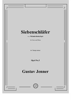 No.3 Siebenschläfer: F sharp minor by Gustav Jenner