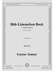 No.8 Bäh-Lämmchen Bock: B flat minor by Gustav Jenner