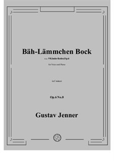 No.8 Bäh-Lämmchen Bock: F minor by Gustav Jenner