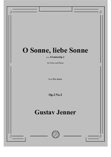 No.2 O Sonne, liebe Sonne: A flat minor by Gustav Jenner