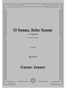 No.2 O Sonne, liebe Sonne: E minor by Gustav Jenner