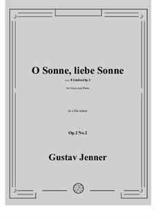 No.2 O Sonne, liebe Sonne: E flat minor by Gustav Jenner