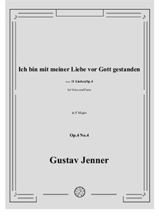 No.4 Ich bin mit meiner Liebe vor Gott gestanden: F Major by Gustav Jenner