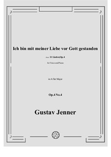 No.4 Ich bin mit meiner Liebe vor Gott gestanden: A flat Major by Gustav Jenner