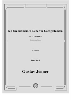 No.4 Ich bin mit meiner Liebe vor Gott gestanden: A Major by Gustav Jenner
