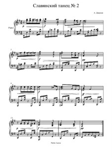 No.2 Starodávny: For piano by Antonín Dvořák
