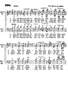 So viel Sternlein als da wallen: Vocal score by Carl Maria von Weber