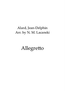 Movement III Allegretto: For clarinet and cello by Jean Delphin Alard