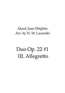 Movement III Allegretto: For flute and viola by Jean Delphin Alard
