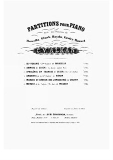 6 Partitions, No.5 Marche et Chœur des Janissaires de Gretry: 6 Partitions, No.5 Marche et Chœur des Janissaires de Gretry by André Grétry