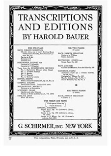 Jesu, Joy of Man's Desiring, for Piano: For a single performer by Johann Sebastian Bach