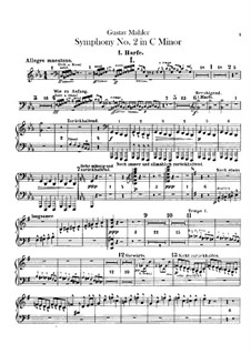 Symphony No.2 in C Minor 'Resurrection': Harps part by Gustav Mahler