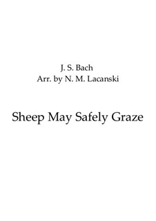 Sheep May Safely Graze: For string quartet by Johann Sebastian Bach