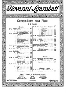 Prélude and Fugue, Op.6: For piano by Giovanni Sgambati