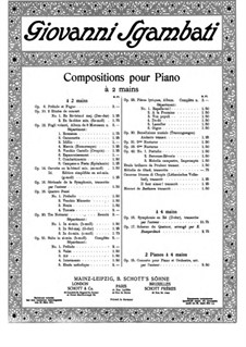 Gavotte in G Minor, Op.14: For piano by Giovanni Sgambati