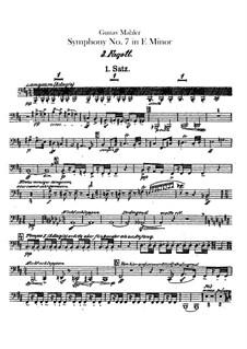 Symphony No.7 in E Minor: Bassoon III and contrabassoon parts by Gustav Mahler