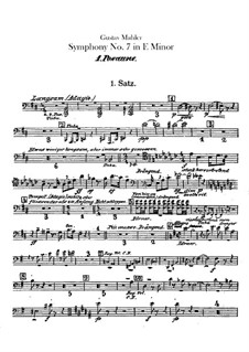 Symphony No.7 in E Minor: Trombones and tuba parts by Gustav Mahler