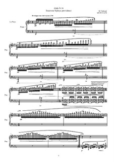 Alida No.16 for piano 'Encuvera l'éploya providence', MVWV 1470: Alida No.16 for piano 'Encuvera l'éploya providence' by Maurice Verheul