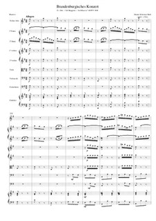 Brandenburg Concerto No.4 in G Major, BWV 1049: Full score by Johann Sebastian Bach