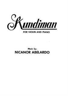 Kundiman: Kundiman by Nicanor Abelardo