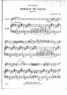 Morceau de Salon: Score by Valentine Abt