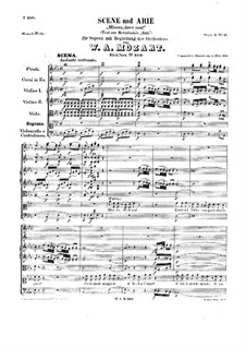 Misera, dove son, K.369: Misera, dove son by Wolfgang Amadeus Mozart