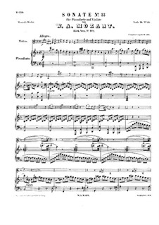 Sonata for Violin and Piano No.25 in F Major, K.377: Score by Wolfgang Amadeus Mozart