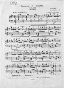 Sonatina, Sz.55: Sonatina by Béla Bartók