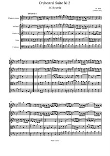 Bourree: Full score by Johann Sebastian Bach