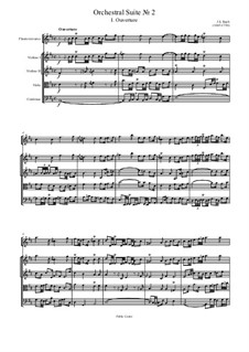 Overture: Full score by Johann Sebastian Bach
