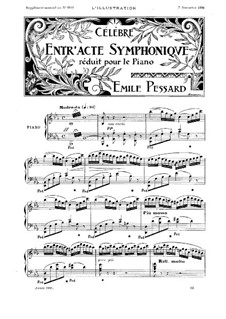 Célèbre entr'acte symphonique: Célèbre entr'acte symphonique by Emile Pessard