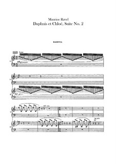 Daphnis et Chloé. Suite No.2, M.57b: Harps part by Maurice Ravel