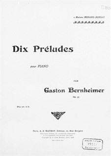 10 Préludes, Op.35: 10 Préludes by Gastone Bernheimer