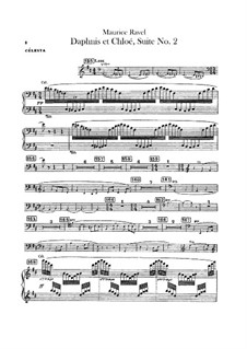 Daphnis et Chloé. Suite No.2, M.57b: Celesta part by Maurice Ravel
