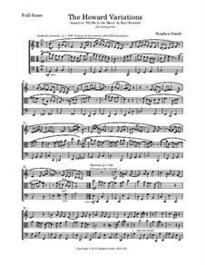 The Howard Variations (String Trio): The Howard Variations (String Trio) by Stephen Smith