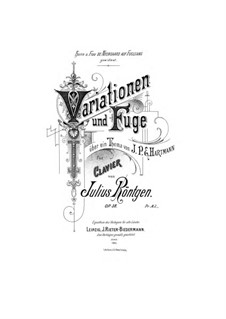 Variationen und Fuge über ein Thema von J.P. Hartmann, Op.38: Variationen und Fuge über ein Thema von J.P. Hartmann by Julius Röntgen
