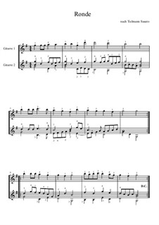 Ronde: For two guitars by Tylman Susato