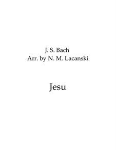 Jesu, Joy of Man's Desiring: For string orchestra by Johann Sebastian Bach
