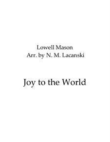 Joy to the World: For string quartet by Lowell Mason