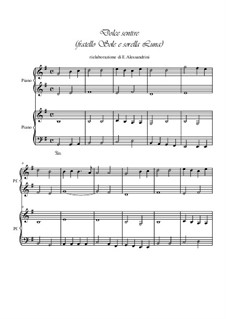 Dolce sentire: For piano four hands by Unknown (works before 1850)