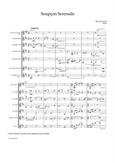Soupçon Serenade: for Clarinet Ensemble: Soupçon Serenade: for Clarinet Ensemble by Edward Lein