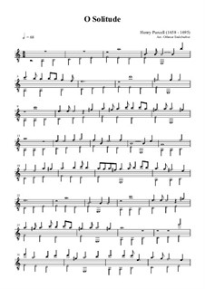 O Solitude: O Solitude by Henry Purcell