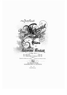 Deux Morceaux, Op.3: Deux Morceaux by Alexander Winkler