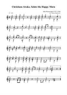 Christians, Awake: For guitar by John Wainright