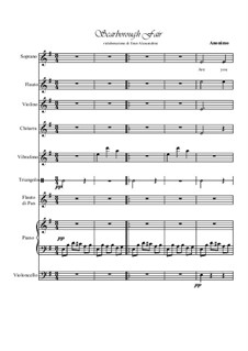 Scarborough Fair: For ensamble and voice by folklore